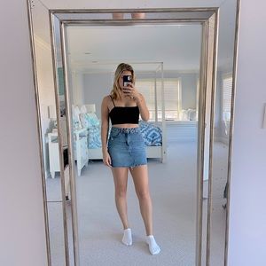 Wildfable Jean Skirt